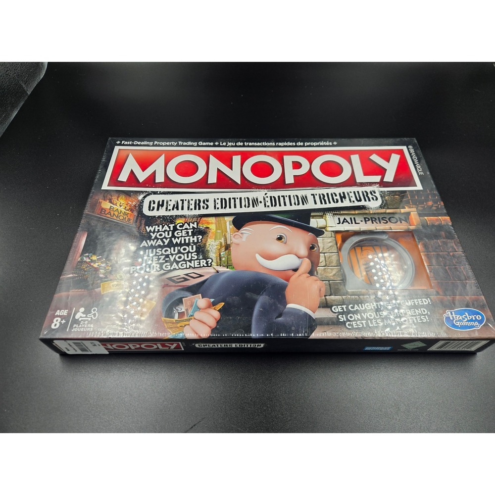 Monopoly Cheaters Edition Board Game Hasbro Gaming Bilingual English French NEW
